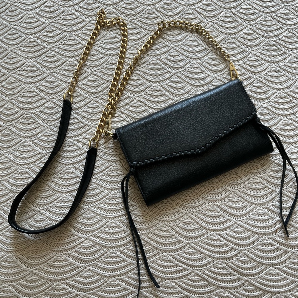 Rebecca Minkoff Black Leather Mini Purse 💫